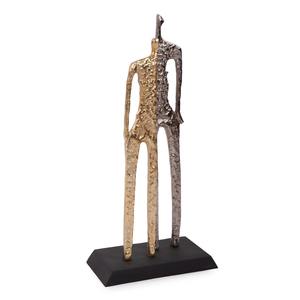 Figurine de sculpture de personnes en métal artistique Design moderne unique Pièce décorative élégante parfaite pour les espaces contemporains - Product Image 4