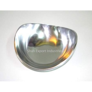 Bol de service en aluminium argenté de forme carrée de style vintage pour la maison, l'hôtel, les collations de table et le saladier, l'artisanat - Product Image 3