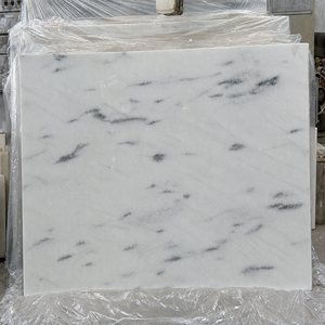 Losas de Mármol Blanco Cristalino con Vetas Grises, Baldosas Pulimentadas de 40x40 para Uso en Interiores, Baños, Cocinas, Hospitales, Paredes y Pisos - Product Image 3