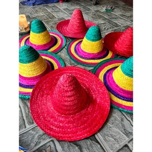 Sombrero de paja mexicano colorido para la decoración de la fiesta de vacaciones en la playa y celebración del Festival - Product Image 2