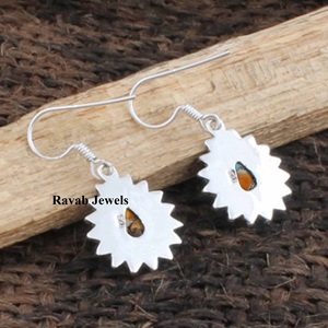 2025 boucles d'oreilles à la mode en argent sterling 925 du fabricant 6x8mm huître épineuse cuivre Turquoise plaqué rhodium pour les mariages - Product Image 3