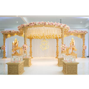 Mandap de Madera Tradicional para Bodas Indias, Diseño Ligero Personalizado para Eventos en Países Bajos y Malasia, Decoración para Eventos en el Reino Unido - Product Image 1