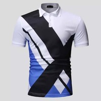 Polos à manches courtes pour hommes Logo personnalisé respirant 100% coton Design de haute qualité pas cher prix bloc couleur Polo t-shirts