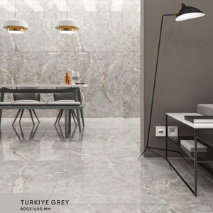 De nombreux nouveaux designs de carreaux sont disponibles en taille de 800x1600mm, avec un corps en porcelaine avec une finition brillante utilisé pour le salon - Product Image 4