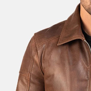 Veste d'hiver de qualité supérieure pour homme Meilleur prix Cuir véritable Coupe-vent Imperméable Teint uni Devant Toutes tailles Vente en ligne disponible - Product Image 5