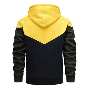 Sudadera con capucha de algodón y forro polar para hombre, moderna, con cremallera, informal, lisa, personalizada, estampada y bordada, para otoño. - Product Image 2