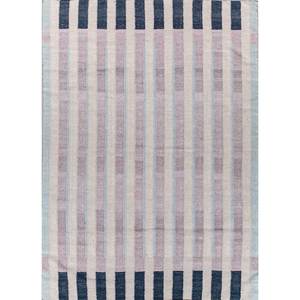 Checkers Grey Black <b>Flat</b> Weaves <b>Wool</b> Rugs Adwl-13138(Cs-01) Striped Hallway Rectangle Abstract Kilim for Home Jute Rug for Room - Product Image 1