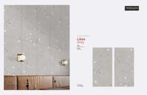 กระเบื้องพอร์ซเลนอินเดียเกรดพรีเมียมลายเทอร์ราซโซ่สีเทา LIBEE ผิวแบบแกะสลัก - Product Image 2