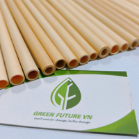 Grande offre de pailles jetables en bambou respectueux de l'environnement de haute qualité en provenance du Vietnam pour le marché américain
