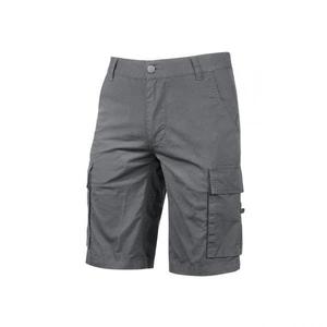 Pantalones cortos de carga de seguridad reflectantes para verano, ropa de trabajo cómoda de hierro gris, - Product Image 1