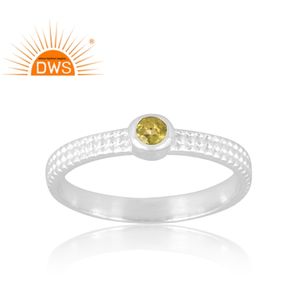 Último diseño, anillo de piedras preciosas de peridoto Natural de Plata de Ley 925, joyería de diseño personalizado para mujer, regalo para ella - Product Image 1