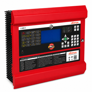 แผงควบคุมระบบแจ้งเตือนเหตุเพลิงไหม้แบบแอดเดรสเซเบิล Alfamax I-1000-3 แบบ 3 ลูป (FACP) พร้อมจอแสดงผลกราฟิก LCD ขนาด 240x128 และแบตเตอรี่สำรอง 220V AC - Product Image 1