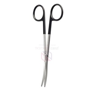 Tijeras Quirúrgicas DeBakey Curvas, Hoja de Acero Inoxidable de Alta Precisión, Mango Reutilizable con Recubrimiento Negro, Juego de Instrumentos Precisos - Product Image 5