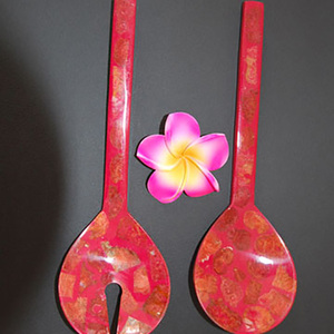 SEASHELL JEWELRY Incrustation Cuillère et Fourchette Motif Mosaïque Artisanat pour Cadeaux et Cadeaux Fabriqué par des Artisans - Product Image 2