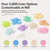Paillettes PVC papillon lâches de 17 mm aux couleurs irisées et holographiques pour décorations DIY et slime (adultes)