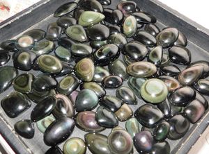 Piedra Preciosa de Obsidiana Arcoíris de Primera Calidad, Obsidiana Arcoíris Natural en Formas Mixtas para Joyería - Product Image 3