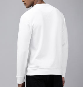 OEM hombres pulóver Sudadera con capucha de alta calidad 100% algodón personalizado cuello redondo grueso poliéster blanco en blanco de gran tamaño para el invierno - Product Image 2