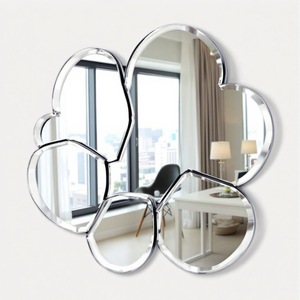 Miroir mural moderne en mosaïque de nuages Décor réfléchissant élégant pour la maison, parfait pour améliorer l'ambiance du salon, de la chambre ou du bureau - Product Image 3