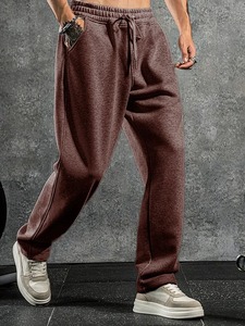 Pantalones Casuales de Algodón Antiarrugas Color Verde Mar de Primera Calidad para Hombre, Transpirables, para Toda Temporada, con Pierna Ancha, Talla Grande - Product Image 5