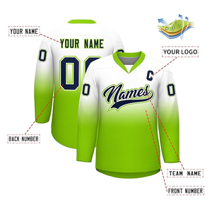 Uniformes de hockey personalizados, nuevo diseño, alta calidad, transpirable, nombre del equipo, 100%, camisetas de hockey de poliéster - Product Image 3