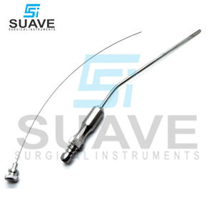 Tubos de succión Frazier de acero inoxidable, instrumentos de Neurocirugía de diagnóstico médico ENT de SUAVE, 8 Uds. - Product Image 4