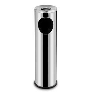HENDI 15L Waste Bin with Ashtray 200x(H)700mm Bin Size - Product Image 1
