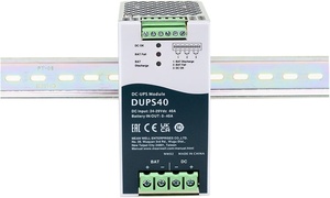DUPS40 24V 40A 960W DIN rel tidak mengganggu DC-UPS modul pengontrol Output tunggal catu daya untuk UPS/sistem keamanan - Product Image 2