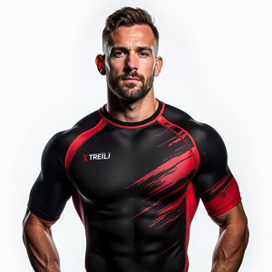 Alta calidad BJJ Rash Guards Venta al por mayor Sublimación personalizada Impreso MMA Rash Guards Proveedor para gimnasios - Product Image 6