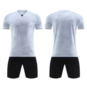 Maillots de football d'été pour hommes à séchage rapide, respirants, 100 % polyester, manches courtes, légers, extensibles dans quatre directions, personnalisables - Product Image 6