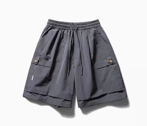 Summer Vintage Men's Cotton Pocket Shorts Street Style Custom New Designed Cargo Pants Casual Shorts pour hommes - Product Image 3