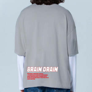 T-shirt à manches longues pour homme, vêtements pour homme personnalisés, double couche, impression de haute qualité, pour adultes - Product Image 2