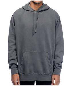 100% Cotton Fleece Mens <b>Thermal</b> <b>Hoodie</b> Custom Printed Heavyweight High Quality Embroidered Logo Anti-Shrink Contrast Stitching - Product Image 5