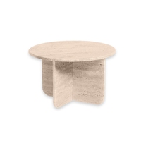 Table console de luxe en marbre naturel travertin