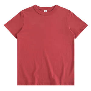 T-shirts surdimensionnés à col rond uni de haute qualité pour hommes T-shirt 100% coton vierge personnalisé - Product Image 1