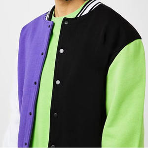 Chaqueta con letras de algodón de alta calidad personalizada de fabricantes de ropa chaquetas universitarias gráficas de béisbol unisex - Product Image 5