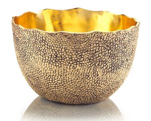 Cuenco para servir de latón inspirado en la herencia india, perfecto para decoración del hogar con tema étnico, ofrenda espiritual o uso en bodas - Product Image 6