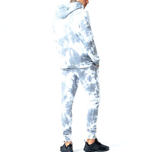 ชุดวอร์มมัดย้อมสไตล์วินเทจมีซิปสำหรับฤดูใบไม้ร่วง/ฤดูหนาวกีฬาเทคโนโลยีการฝึกอบรมเสื้อผ้าลำลองดีไซน์พิมพ์ลายโลโก้ตามสั่ง - Product Image 3