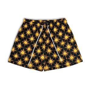 Pantalones Cortos de Baloncesto de Malla de Doble Capa Sublimados Personalizados de Poliéster de Alta Calidad con Estampado Completo de Estrellas y Entrepierna de 5 Pulgadas - Product Image 4