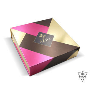 Exhibición de mostrador de papel laminado mate brillante personalizada ecológica Productos al por menor portátiles Promociones de embalaje Supermercado - Product Image 1