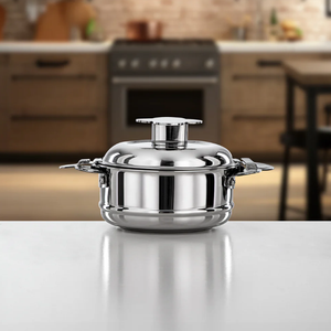 Pot chaud en acier inoxydable design antique boîte à riz chapati en argent garder les aliments au chaud et frais cocotte ustensiles de cuisine cuisine maison restaurant - Product Image 5