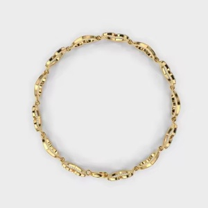 Pulsera clásica de oro amarillo de 14 quilates con forma de corazón, pulsera de tenis de diamante cultivado en laboratorio de corte redondo para regalo para ella - Product Image 4