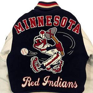 Vente chaude Fabricant OEM Haute qualité Broderie chenille Hommes College Bomber de baseball personnalisé Varsity High Street - Product Image 2