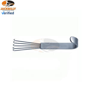 Rétracteur à griffes d'ours, rétracteur mammaire, poignée plate, 5 pointes acérées, acier inoxydable, ensemble d'instruments chirurgicaux professionnels - Product Image 4