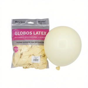 Ballons en latex Party Love 30cm Beige 50 pièces Sac de décoration - Product Image 2