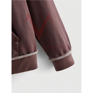 Haute Qualité Professionnel Surdimensionné Fermeture Éclair À Capuche Logo Personnalisé Impression Street Wear Strass pour Hommes Hiver Nouveau Design - Product Image 6