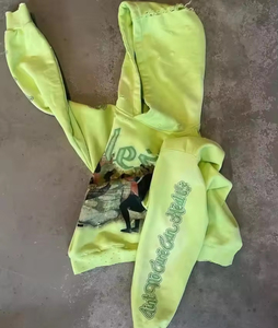 Ropa de hombre al por mayor de alta calidad, conjunto de Sudadera con capucha deportiva, Sudadera con capucha de gimnasio para hombre con estampado personalizado, sudadera deportiva para hombre - Product Image 4