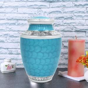 ที่ใส่เถ้ากระดูกอะลูมิเนียมงานทำมือรูปมังกรสีฟ้าสำหรับผู้ใหญ่ปลอดภัยทนทานสำหรับงานศพที่มีขี้เถ้าของที่ระลึกขนาดกำหนดเองได้ - Product Image 2