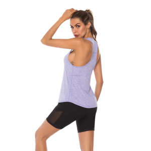 Vente chaude Dames Femmes XS Taille Logo Personnalisé Racer Back Bralette Top Casual Workout Débardeur en Jersey Tissu - Product Image 4