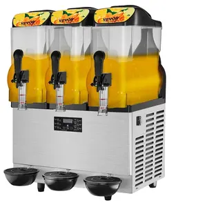 Comercial Slushy Machine 3-Bowls a la venta 110V 1300W Acero inoxidable Margarita Smoothie Slushie Machine para fiesta