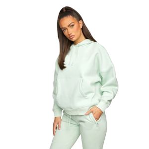 Sweat-shirt en molleton surdimensionné à col rond pour femmes, pull-over vintage à capuche, lettre imprimée respirante pour l'automne et l'hiver - Product Image 1